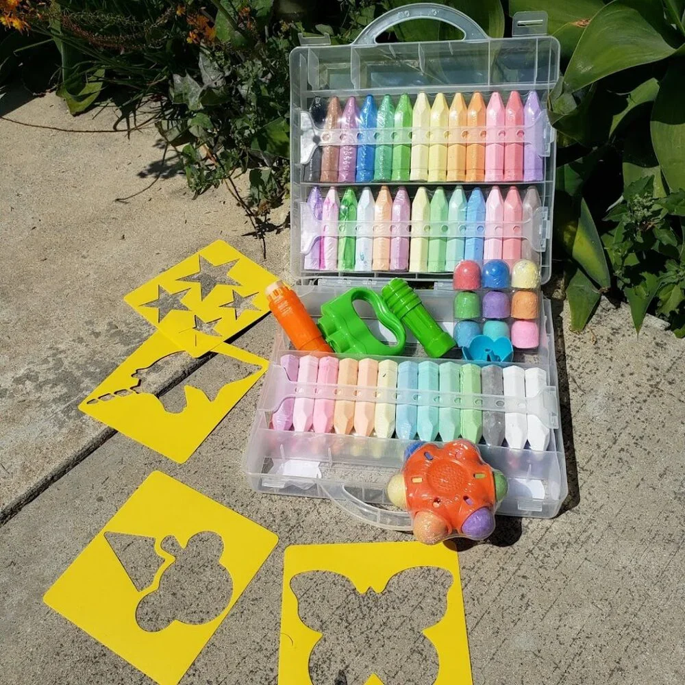 NEW 80 Piece Sidewalk Chalk Toddler School Supplies Arts and Crafts Art Supplies